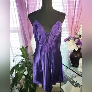 Women's Satin Slip Chemise Gown (L) NWOT